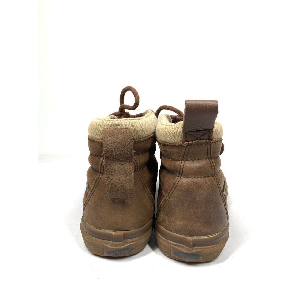 Vans SK8 HI MTE Unisex Brown Leather Ankle Boots Women 9 Mens 7.5. RARE - Picture 4 of 5
